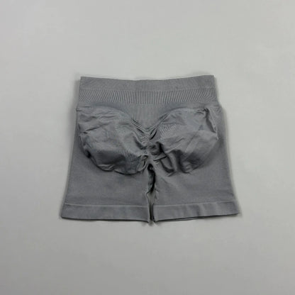 HISTELLO Gym Shorts 4.5" Women Fitness Sports Biker Shorts Low Waist Running Pants Workout Scrunch Butt Yoga Seamless Leggings